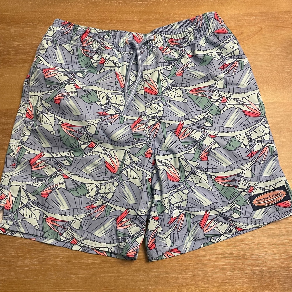 Excellent used condition boys size small (8-10) swim shorts.